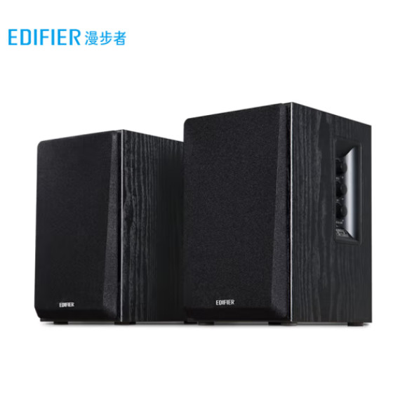 漫步者（EDIFIER）R800K 2.0声道木质多媒体音响音箱蓝牙音箱黑色- 圣尔 